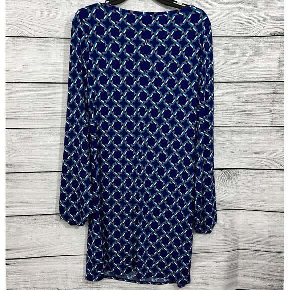 Laundry Geometric Print Long Sleeve Dress, Size Small - Picture 2 of 3